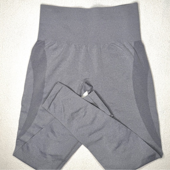 NVGTN Grey Mid Rise Contour Seamless Leggings - Picture 3 of 13